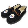 Hot Sale 🌟 NFL Moccasin Pittsburgh Steelers Men's Large (11-12) 🛒 -Easy Street Sales Shop Belk 1756