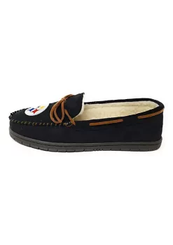 Hot Sale 🌟 NFL Moccasin Pittsburgh Steelers Men's Large (11-12) 🛒 -Easy Street Sales Shop Belk 1757