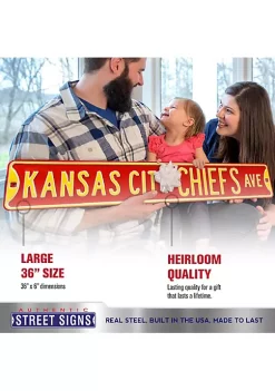 New 🥰 NFL Street Sign - KANSAS CITY CHIEFS AVE 😍 -Easy Street Sales Shop Belk 1785
