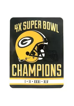 Flash Sale 😍 NFL Superbowl Champs Plush Throw - Greenbay Packers ✨