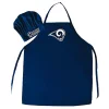 Brand new 🌟 NFL Los Angeles Rams Apron & Chef Hat for BBQ & Cooking 👏