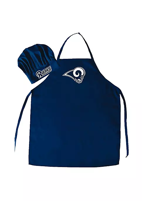 Brand new ๐ NFL Los Angeles Rams Apron & Chef Hat for BBQ & Cooking ๐ 3 Brand new ๐ NFL Los Angeles Rams Apron & Chef Hat for BBQ & Cooking ๐