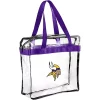 Buy 🛒 NFL Clear Tote Bag Minnesota Vikings 😉 -Easy Street Sales Shop Belk 1875