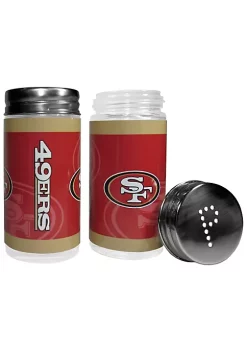 Outlet 🌟 NFL Glass Salt & Pepper Shakers - San Francisco 49ers 👍 -Easy Street Sales Shop Belk 1893
