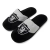Cheapest ❤️ NFL Plush Slipper - Las Vegas Raiders - So Comfy (Men's Large) 😍 -Easy Street Sales Shop Belk 1952