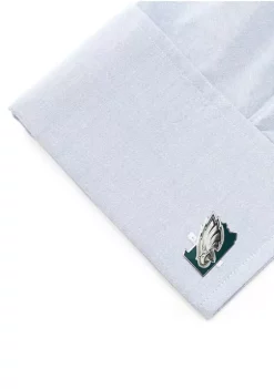 Best Sale 🛒 NFL Philadelphia Eagles State Shaped Cufflinks 😀 -Easy Street Sales Shop Belk 1959