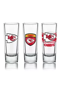 Wholesale 👍 NFL Shot Glasses 6 Pack Set - Kansas City Chiefs 🧨