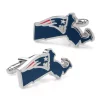 Promo 😀 NFL New England Patriots State Shaped Cufflinks ⭐ -Easy Street Sales Shop Belk 2036