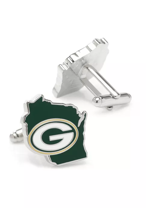 Buy 🤩 NFL Green Bay Packers State Shaped Cufflinks 😉 4 Buy 🤩 NFL Green Bay Packers State Shaped Cufflinks 😉 - Image 2