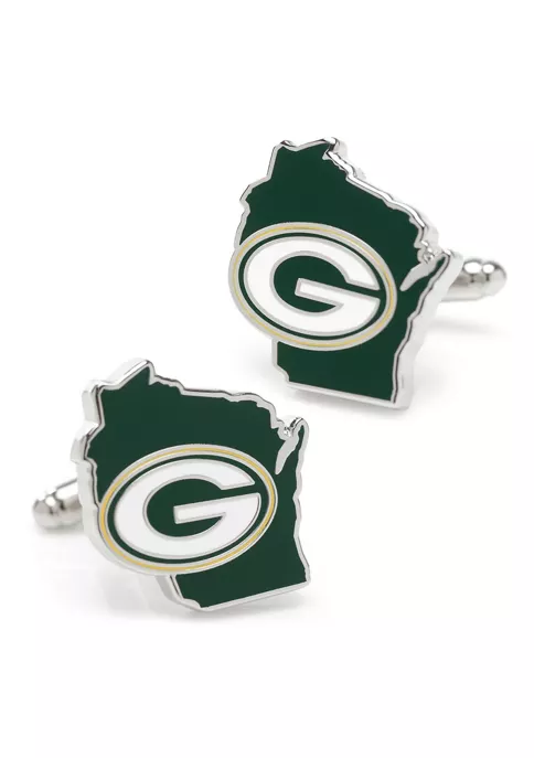 Buy 🤩 NFL Green Bay Packers State Shaped Cufflinks 😉 6 Buy 🤩 NFL Green Bay Packers State Shaped Cufflinks 😉 - Image 4