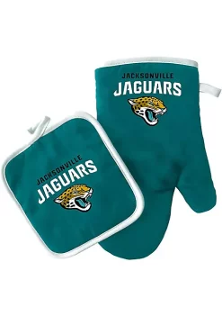 Wholesale ❤️ NFL Oven Mitt & Potholder - Jacksonville Jaguars 🔔 -Easy Street Sales Shop Belk 2304