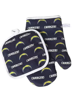 Best Pirce 🎁 NFL Logo Oven Mitt & Pot Holder, Logo - LA Chargers 😍