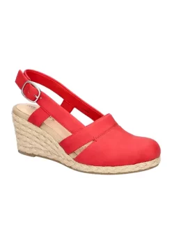 Promo ✔️ Easy Street Stargaze Espadrille Slingback Wedges 🎁 -Easy Street Sales Shop Belk 547