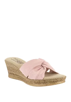 Wholesale 🤩 TUSCANY by easy street® Dinah Wedge 🩴 Sandal ⭐ -Easy Street Sales Shop Belk 674