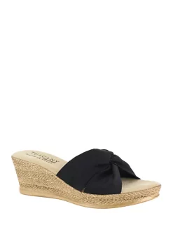 Wholesale 🤩 TUSCANY by easy street® Dinah Wedge 🩴 Sandal ⭐ -Easy Street Sales Shop Belk 677